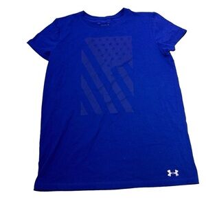 Under Armour The classic tee blue flag medium